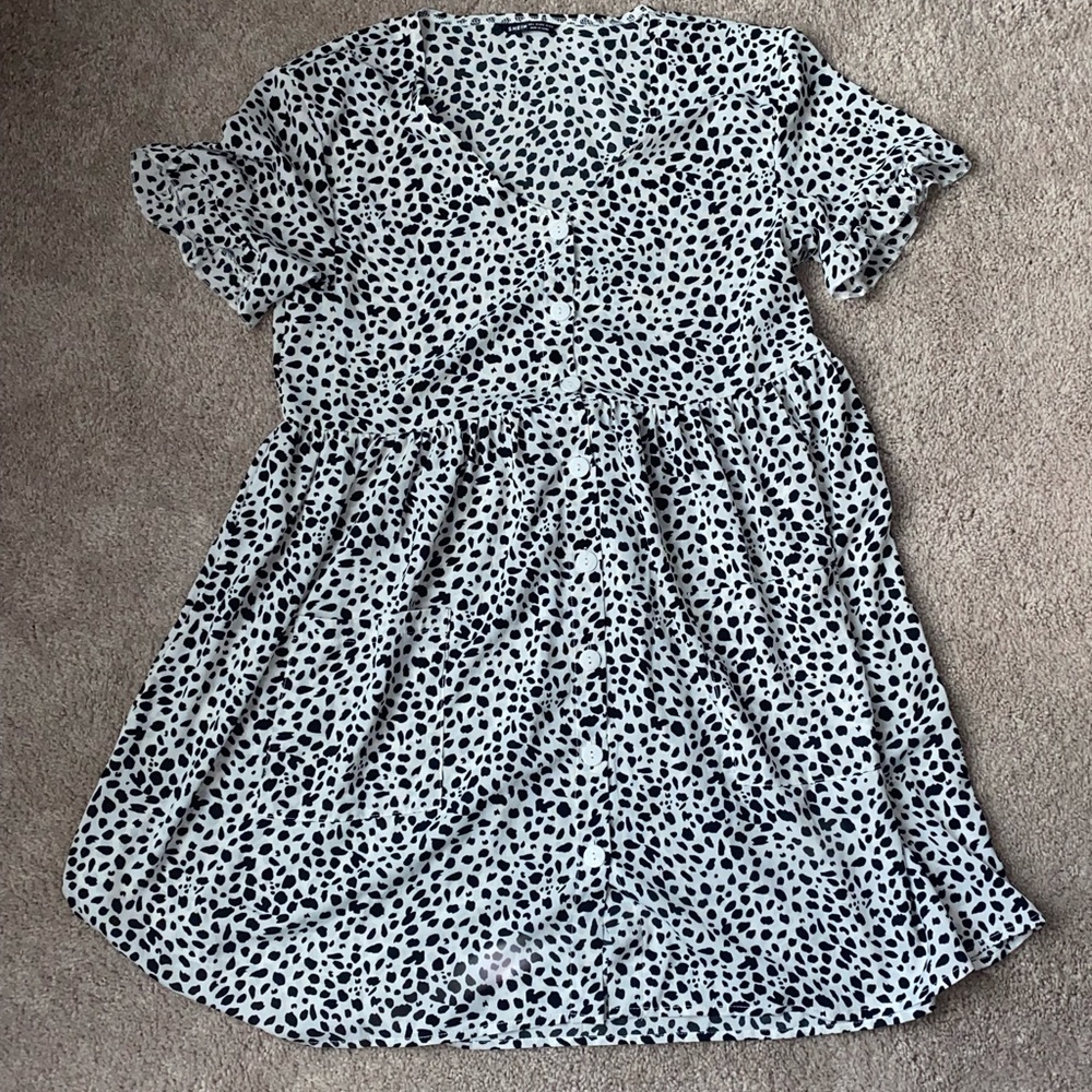 Size 8/10 Cheetah button-down dress